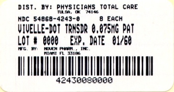 image of 0.75 mg package label