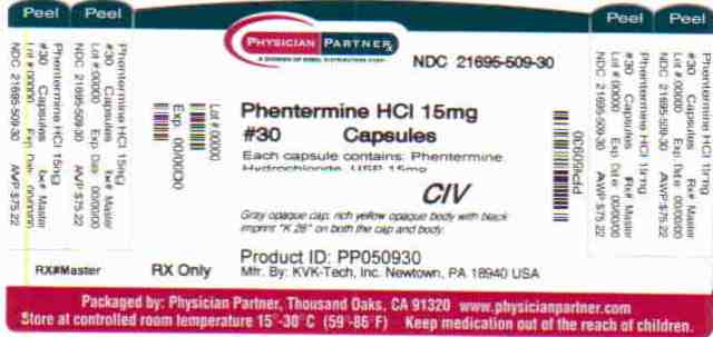 Phentermine HCL 15mg