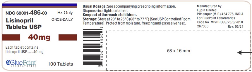 Lisinopril Tablets 40 mg_100Tab label -Pithampur Rev 05-21