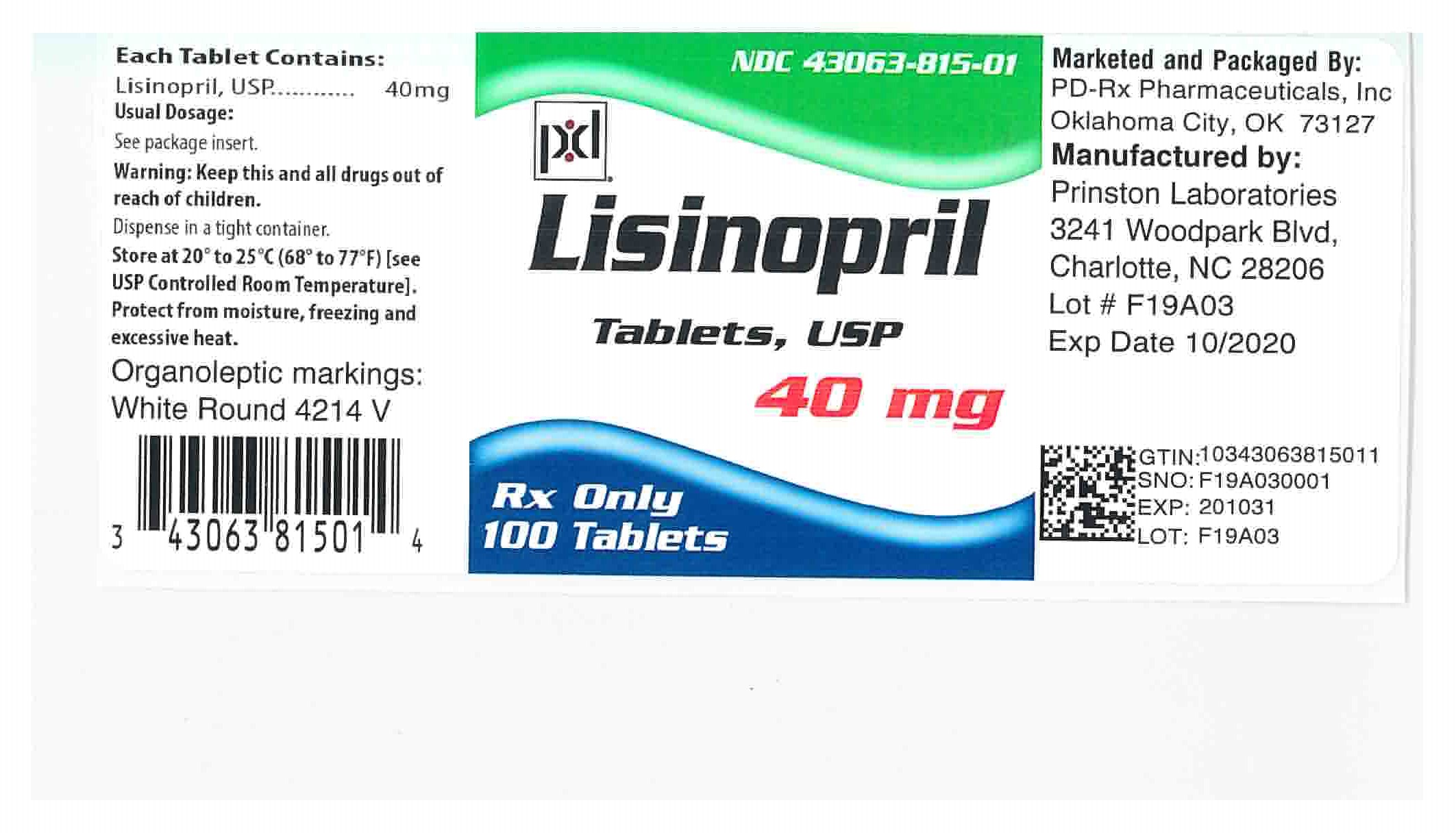 43063815 Label 40 mg
