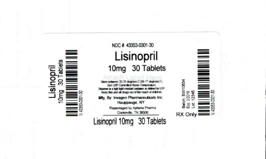 Lisinopril Tablets 10mg 30 Tablets