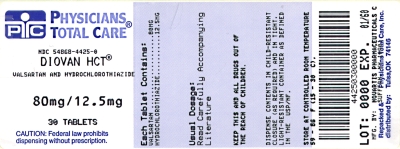 image of 80 mg/12.5 mg package label