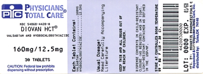 image of 160 mg/12.5 mg package label