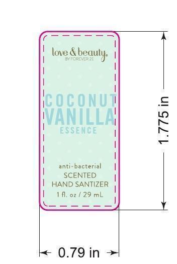 Love And Beauty Coconut Vanilla Essence Antibacterial Scented Hand Sanitizer | Ethyl Alcohol Gel while Breastfeeding