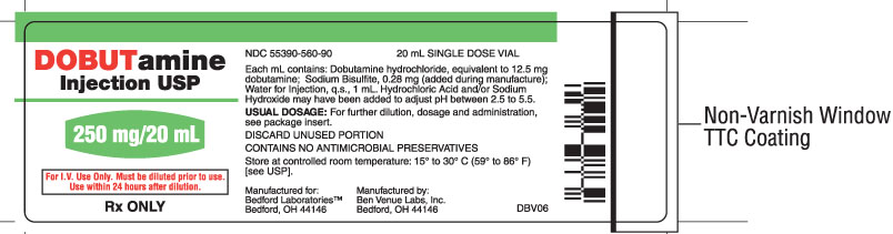 Vial label for Dobutamine Injection USP