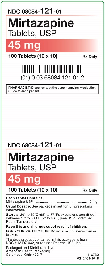 45 mg Mirtazapine Tablets Carton
