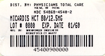 Micardis HCT 80 mg/12.5 mg 30 Tablets