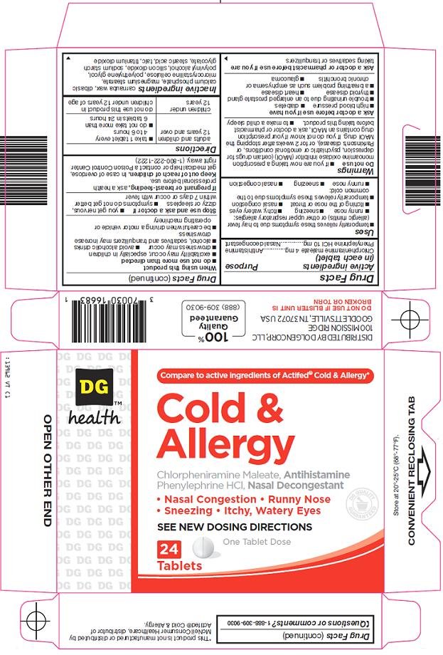 Dg Health Cold And Allergy | Chlorpheniramine Maleate, Phenylephrine Hcl Tablet while Breastfeeding