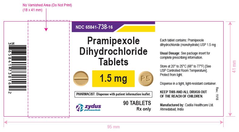 Pramipexole Dihydrochloride Tablets , 1.5 mmg