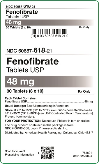 48 mg Fenofibrate Tablets Carton