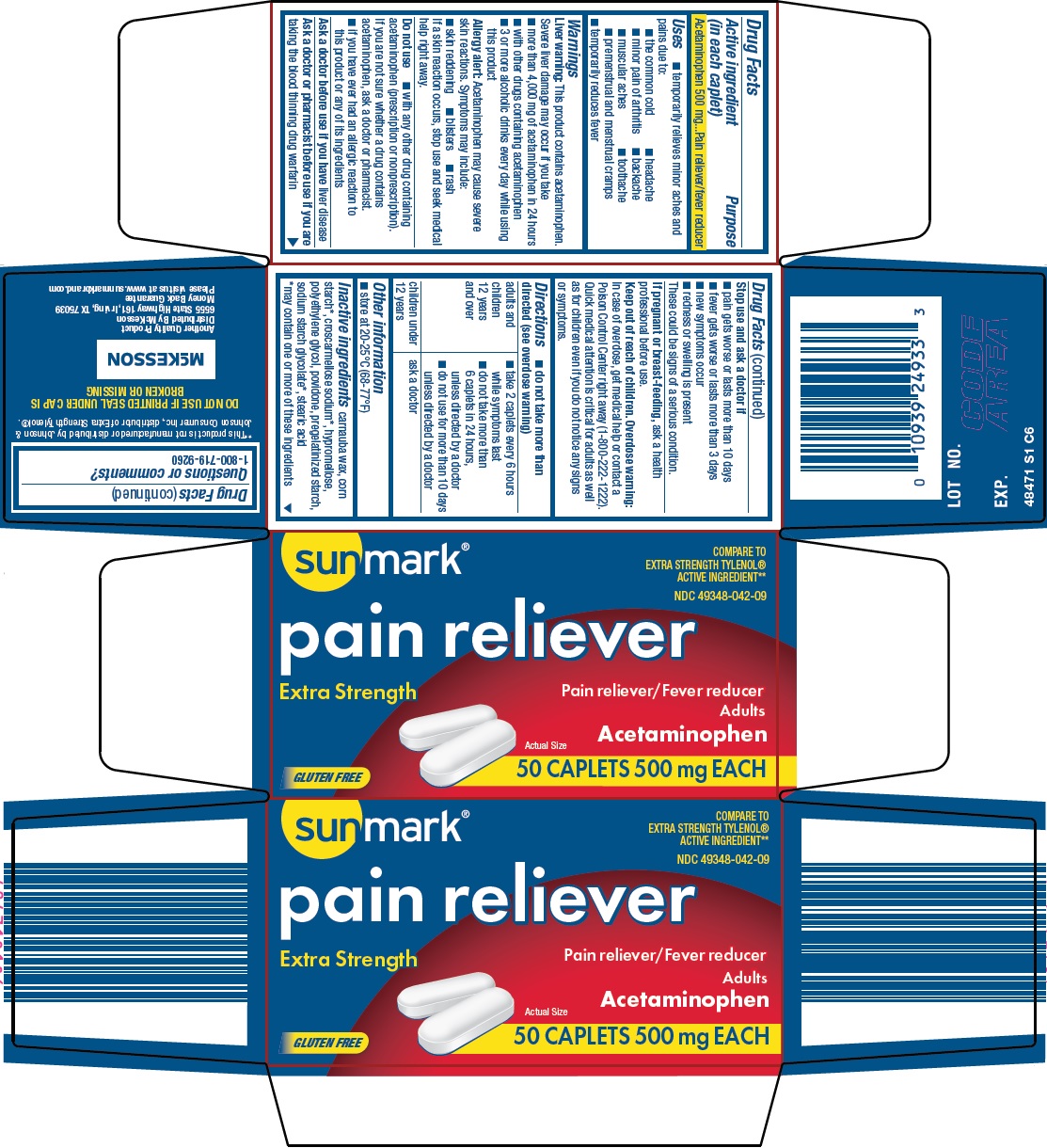 Sunmark Pain Reliever Extra Strength | Acetaminophen Tablet while Breastfeeding