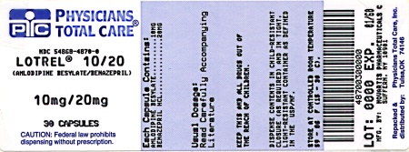 image of 10/20 mg package label