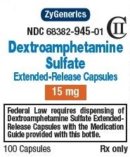 15 mg Bottle Label
