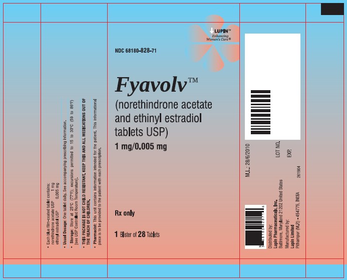 Pouch Label: 28 Tablets - NDC 68180-828-71