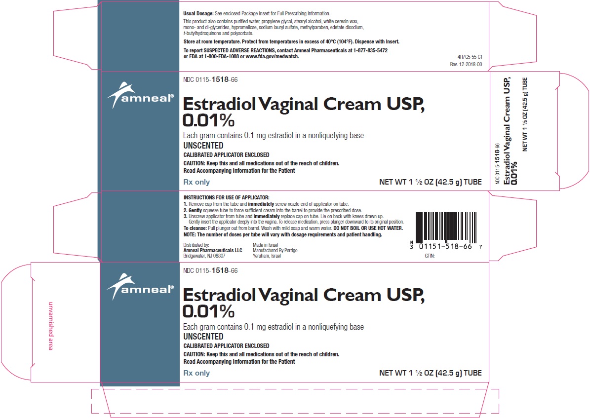 Estradiol Vaginal Cream USP, 0.01% Carton