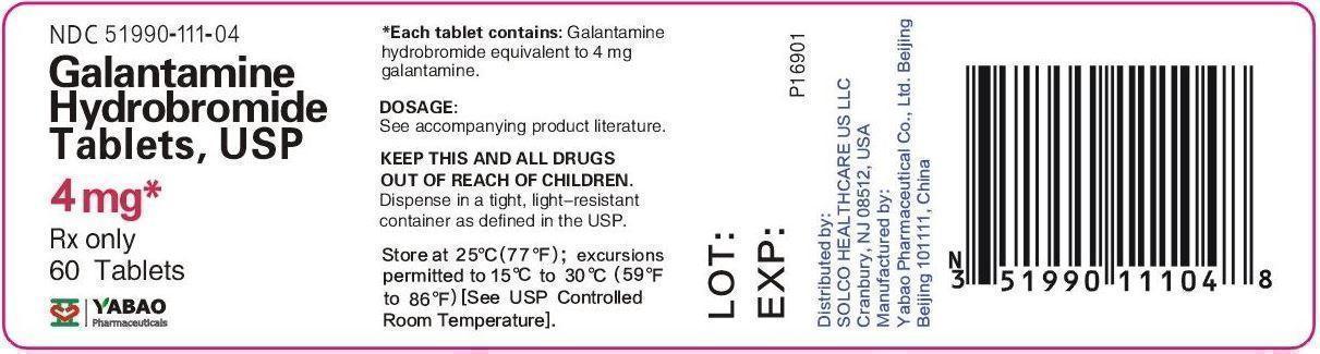 PRINCIPAL DISPLAY PANEL - 4 mg Tablet Label