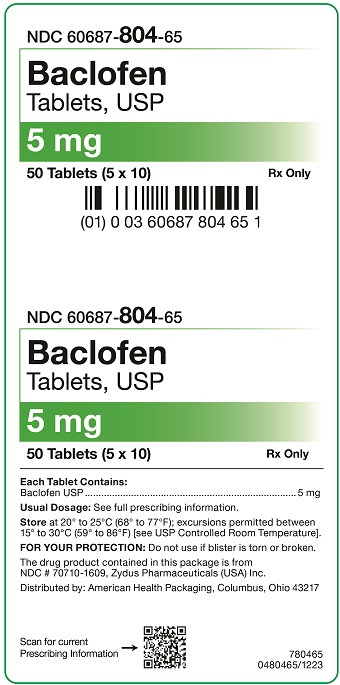 5 mg Baclofen Tablets Carton