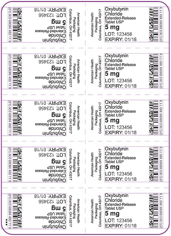 5 mg Oxybutynin Chloride Extended-Release Tablets Blister