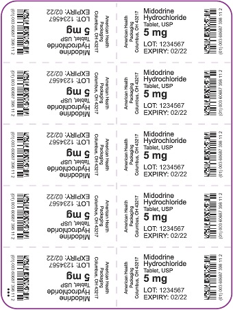 5 mg Midodrine Hydrochloride Tablet Blister