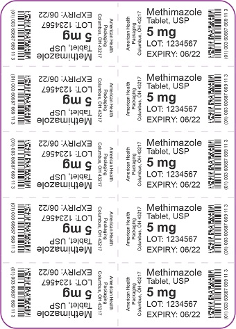 5 mg Methimazole Tablet Blister