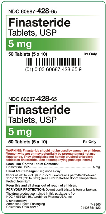 5 mg Finasteride Tablets Carton 50 UD
