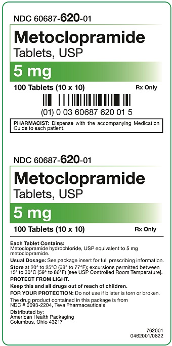 5 mg Metoclopramide Tablets Carton