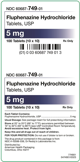 5 mg Fluphenazine Hydrochloride Tablets Carton