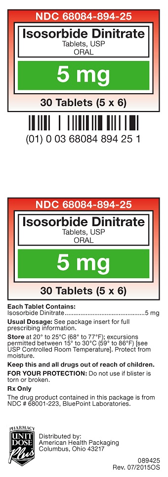 5 mg Isosorbide Dinitrate Tablets Carton