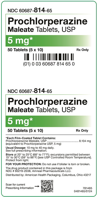 5 mg Prochlorperazine Maleate Tablets Carton