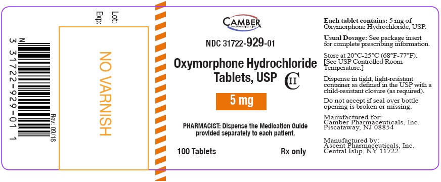 Oxymorphone-5 mg