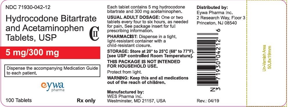 5 - 300 mg bottle label