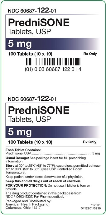 5 mg Prednisone Tablets Carton
