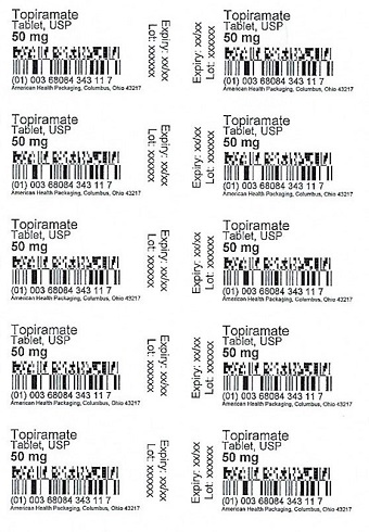 50 mg Topiramate Tablet Blister