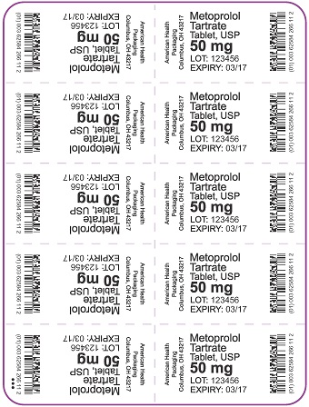 50 mg Metoprolol Tartrate Tablet Blister