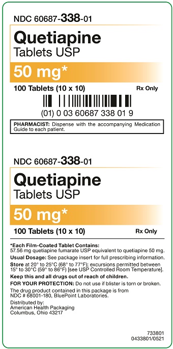 50 mg Quetiapine Tablets Carton