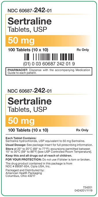 50 mg Sertraline Tablets Carton