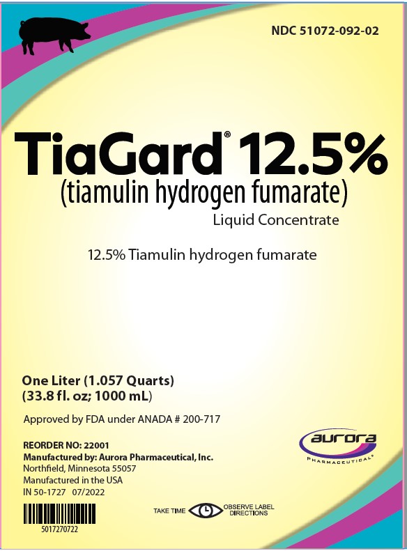 Principal Display Panel - TiaGard 12.5% 1000 mL Bottle Label