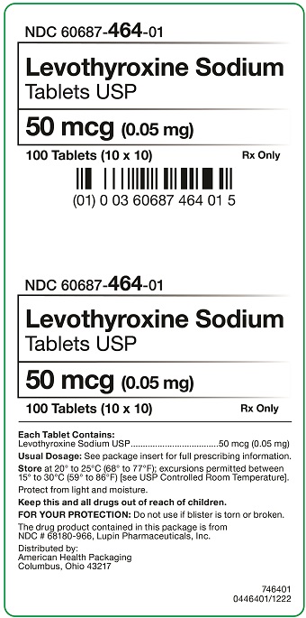 50 mcg Levothyroxine Tablets Carton