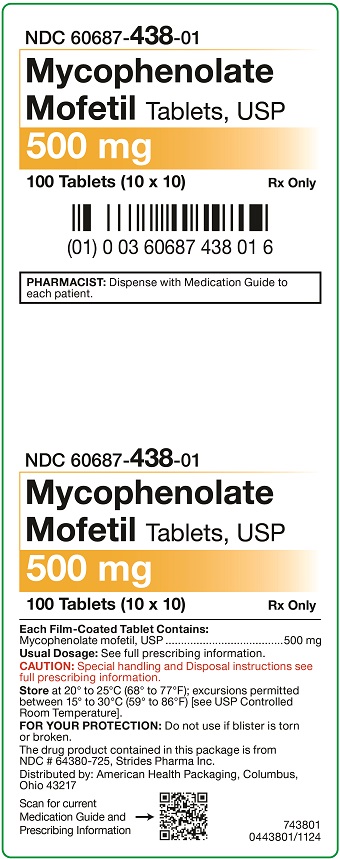 500 mg Mycophenolate Mofetil Tablets Carton