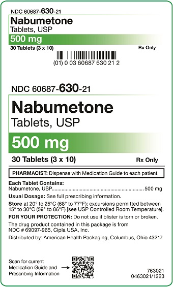 500 mg Nabumetone Tablets Carton