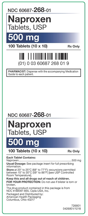 500 mg Naproxen Tablets Carton