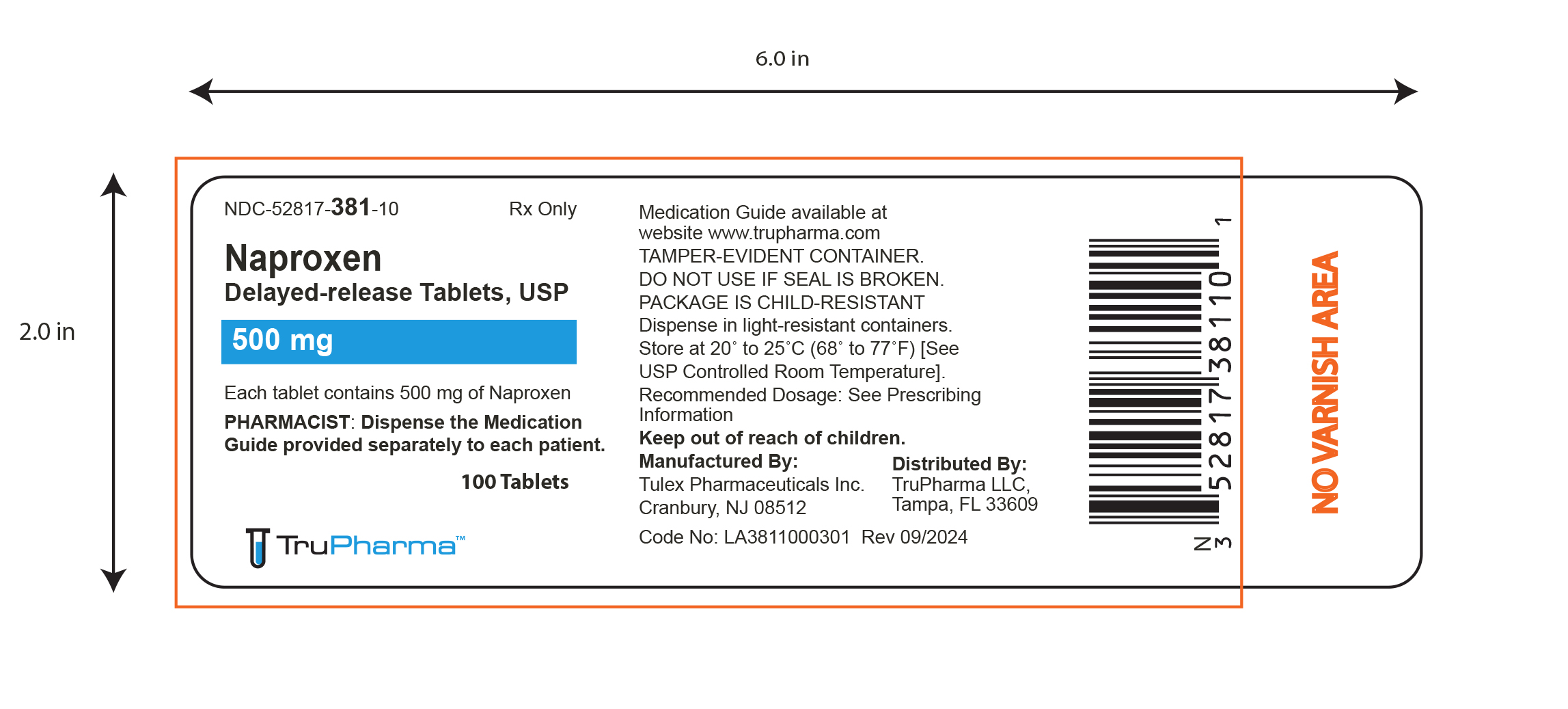 500 mg tablets