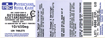 image of 10 mg/650 mg label