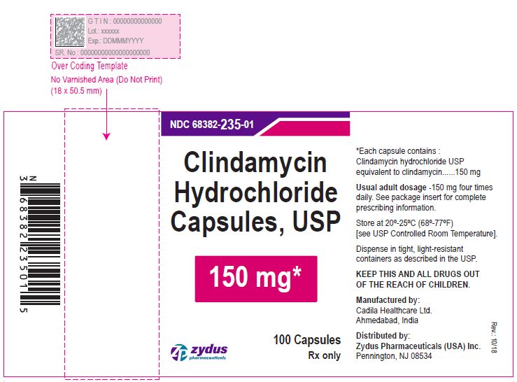 Clindamycin HCL Capsules USP, 150 mg