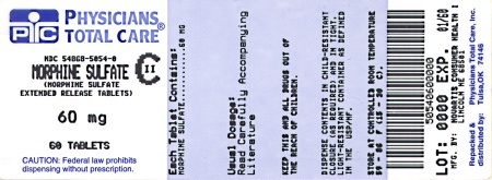 image of 60 mg package label