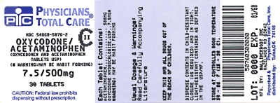 image of 7.5 mg/500 mg label
