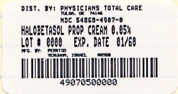 image of 50 gram cream package label