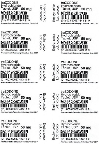 50mg traZODONE HCL Tablets Blister