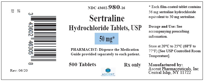 Sertraline HCl Tablets-50 mg