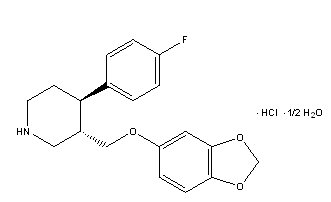 Paroxetine Hydrochloride Structural Formula